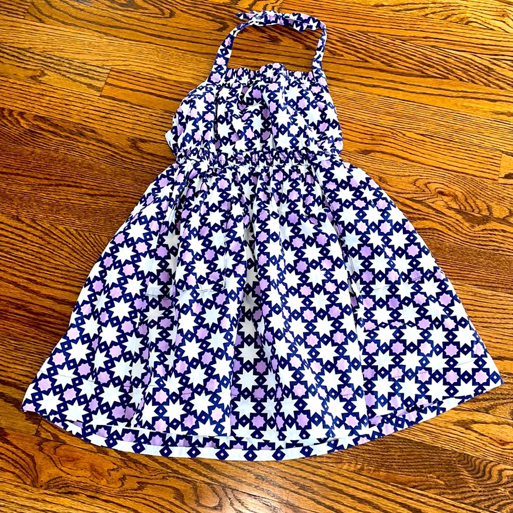Girls Crewcuts Dress SZ 8 EUC Star pattern Halter